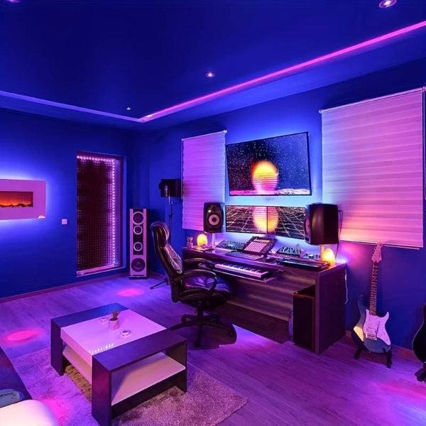 GlowWave Smart LED Strip Lights — 16.4ft RGB, App & Bluetooth Control