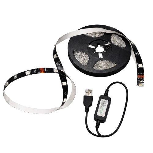 GlowWave Smart LED Strip Lights — 16.4ft RGB, App & Bluetooth Control